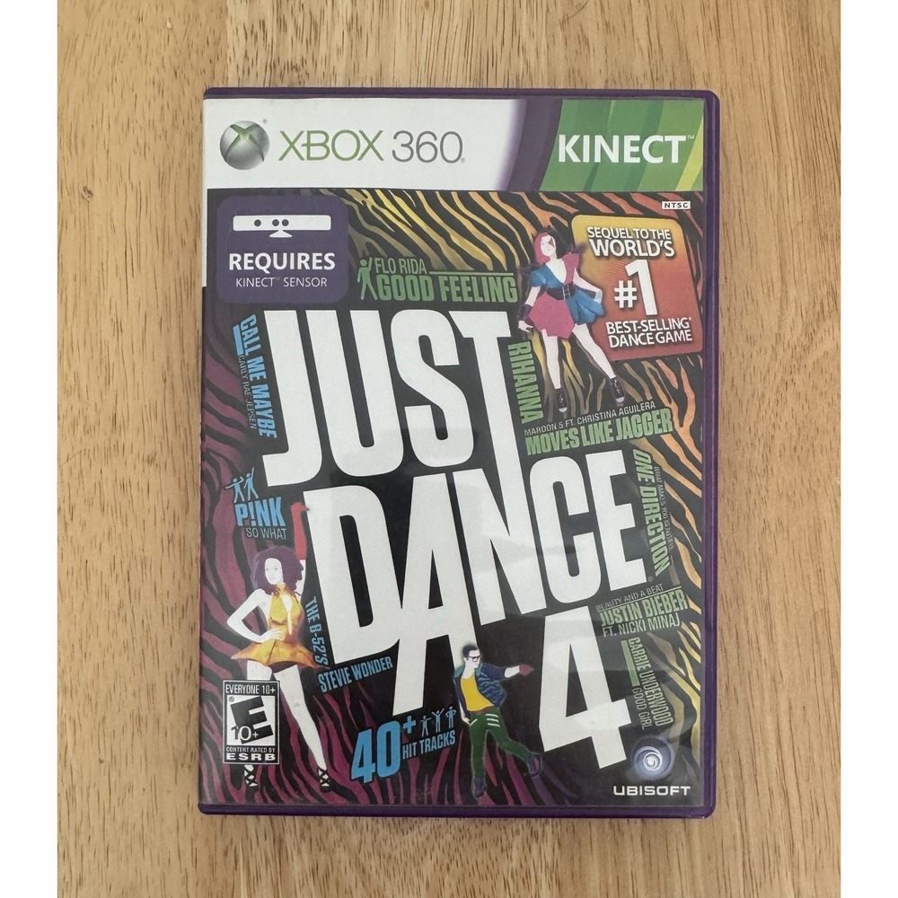 Just Dance 4 Microsoft Xbox 360 Kids Kinect Family Game